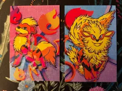 Pokemon Arcanine Growlithe Cracked Ice Holo Team Rocket Card Database Set Peru - Image 1