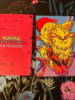 Pokemon Arcanine Growlithe Cracked Ice Holo Team Rocket Card Database Set Peru - Image 2