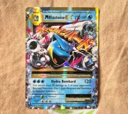 Mega M Blastoise EX 22/108 Evolutions Pokemon Trading Card Game TCG Holo Rare LP - Image 1