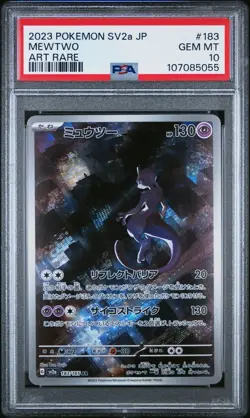 Mewtwo 183 Sv2a: Pokemon Card 151 Holo (Japanese) PSA 10 - Image 1