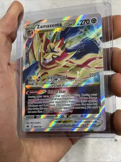 Pokemon TCG Zamazenta VSTAR Crown Zenith 099/159 Holo Ultra Rare NM/MT 2023 Card - Image 1