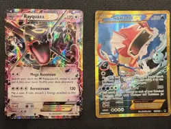 Pokemon Cards - Gyarados EX Secret Rare 123/122 BREAKpoint + Shiny Rayquaza XY69 - Image 1