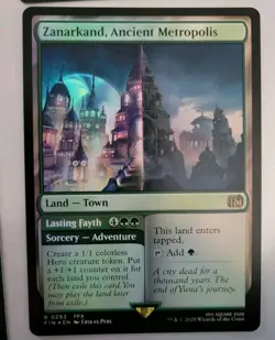 MTG - Final Fantasy: Zanarkand, Ancient Metropolis (0293) - Rare Foil - NM - Image 1