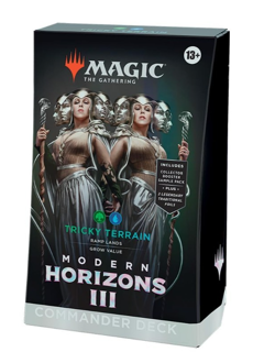 Modern Horizons 3 MTG COMMANDER DECK TRICKY TERRAIN - Image 1