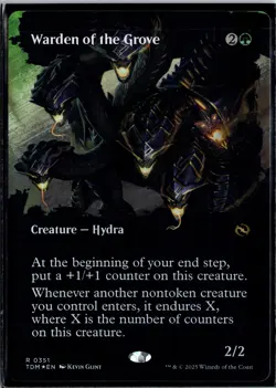 Warden of the Grove (Borderless) Tarkir: Dragonstorm #351 FOIL - Image 1