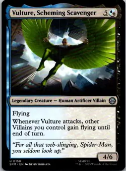 Vulture, Scheming Scavenger U Legendary Creature - Human Artificer Villain Marve - Image 1