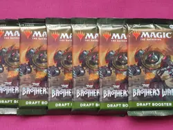Magic The Gathering 6x THE BROTHERS' WAR New Sealed DRAFT Booster Packs MTG - Image 1