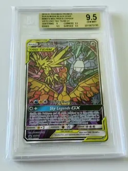 Pokemon TCG Moltres & Zapdos & Articuno GX SM210 Sm Holo BGS 9.5 ENG - Image 1
