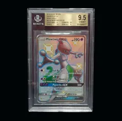 BGS 9.5 Mewtwo GX SV59/SV94 Hidden Fates Full Art Holo | Pokemon 2019 - Image 1