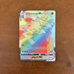 Stonjourner Vmax 205/202 SWSH NM Full Art Secret Rainbow Rare Pokemon - Image 1