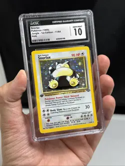 Pokemon Snorlax Jungle Holo 1st Edition 11/64 Graded CGC 10 - Image 3