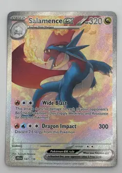 Salamence ex 187/159 MINT/NM Journey Together SIR Pokemon Tcg - Image 1