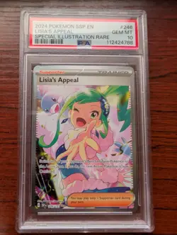 PSA 10 Gem Mint Pokemon Lisia's Appeal 246/191 Surging Sparks SIR Full Art Holo - Image 1