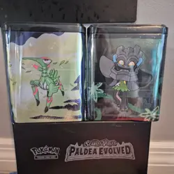 2025 POKEMON STACKING TIN x2 STACK 'EM HIGH! 3 BOOSTER Pks each FACTORY SEALED - Image 2