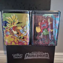 2025 POKEMON STACKING TIN x2 STACK 'EM HIGH! 3 BOOSTER Pks each FACTORY SEALED - Image 3