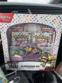 TCG Scarlet & Violet Pokemon 151 Alakazam ex Collection Box Sealed - Image 1