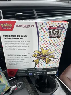 TCG Scarlet & Violet Pokemon 151 Alakazam ex Collection Box Sealed - Image 2