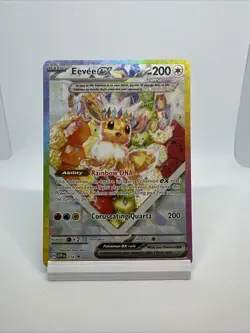 Eevee ex SVP 174 Scarlet & Violet Full Art Black Star Promo Holo Pokemon Card NM - Image 1