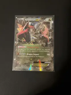 Pokemon TCG Tyrantrum EX Black Star Promos Holo Card XY70 - Image 1