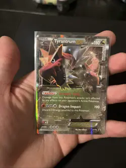 Pokemon TCG Tyrantrum EX Black Star Promos Holo Card XY70 - Image 2