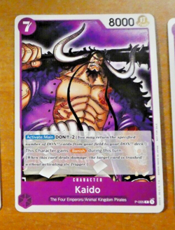 ONE PIECE ENGLISH CARD GAME CARTE PROMO Kaido P-005 EN NM - Image 1