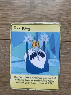 Adventure Time Card Wars 2014 Hero Card - Near Mint - Ice King - Image 1
