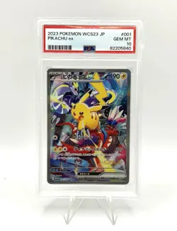 Pikachu Ex PSA 10 001/030 Promo WCS23 World 2023 Yokohama Card Pokemon Japanese - Image 1