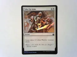 Foil Take Up Arms Battlebond - Magic the Gathering Mtg White - Image 1