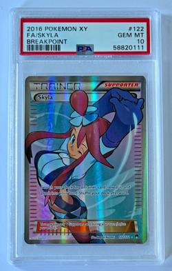 2016 POKEMON XY BREAKPOINT 122/122 SKYLA FULL ART PSA 10 GEM MINT - Image 1