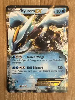 Pokemon TCG Kyurem EX BW Black Star Promos BW37 Holo Promo DMG - Image 1
