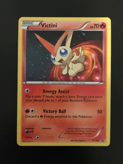 Pokemon TCG Victini XY189 HOLO RARE Black Star Promo LP - Image 1