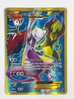 Pokemon Mewtwo EX Secret Rare 163/162 XY Breakthrough 2015 - NM / LP - Image 2