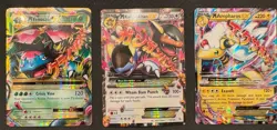 Pokemon Mega EX Lot - M Kangaskhan EX , M Venusaur EX, M Ampharos EX MP/Hp - Image 1