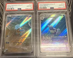 PSA 10 SEQ SET SQUIRTLE & WARTORTLE 170-171 Pokemon JP SV2a Pokemon 151 AR - Image 2