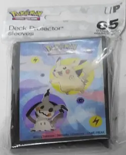ULTRA PRO DECK PROTECTOR SLEEVES - POKEMON PIKACHU & MIMIKYU (PK65) - FREE P&P - Image 2