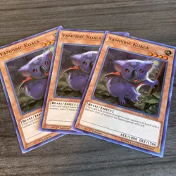 X3 Yu-Gi-Oh Vampiric Koala Dark Saviors DASA-EN048 1st Edition Super Rare X3 - Image 1