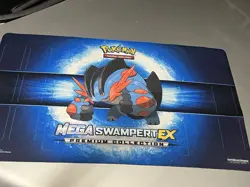 Pokemon Mega Swampert EX Premium Collection Card Game Play Mat OR Mouse Pad! - Image 1