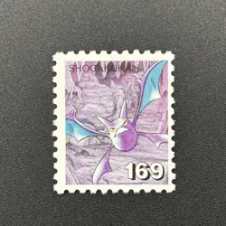 Crobat Pokemon Stamp Card Shogakukan Nintendo Japanese TCG Vintage S316-23 - Image 2