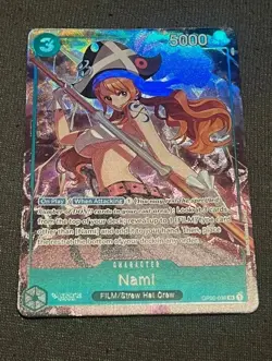 One Piece Card Game Eng Holo Foil Carte Nami OP02-036 Alt Up Promo Special - Image 1