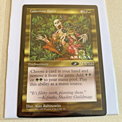 MTG Magic The Gathering - Cadaverous Bloom - Oversized 6x9 Tempest Season Card - Image 1