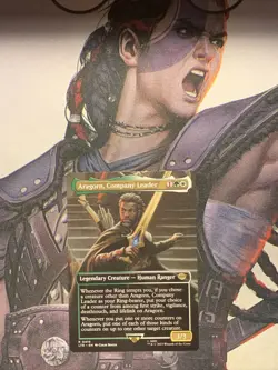 Mtg. Aragorn, Company Leader. Borderless. Lord of the Rings. - Image 1