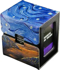 (Starry Starry Black Lotus) 100+ Card Custom Art TCG/MTG Commander Deck Box with - Image 2