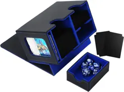 MTG Deck Box for Commander Display with Dice Tray, Double Deck Case Fits 160 Dou - Image 1