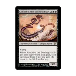 WOTC MtG Champions of Kamigawa Kokusho Evening Star (R) VG - Image 1