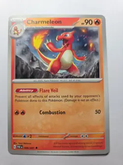Charmeleon 008/091 Non Holo Paldean Fates - Pokemon TCG - NM - Image 1