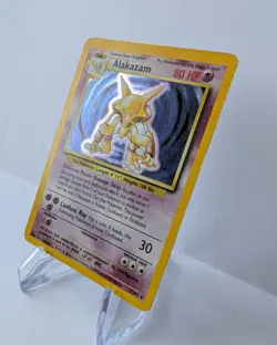 Alakazam 1/102 - Base Set Holo Rare - Vintage Pokemon TCG - WOTC 1999 - LP - Image 2