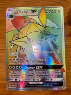 2017 Pokemon Sun & Moon Guardians Rising 152 Full Art/Vikavolt GX Secret - Image 1