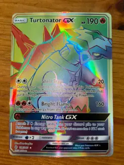 2017 Pokemon Sun & Moon Guardians Rising 148 Full Art/Turtonator GX Secret - Image 1