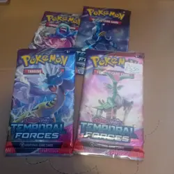 Pokemon TCG: Scarlet & Violet - Temporal Forces x4 Booster Packs : All 4 Art Typ - Image 1
