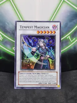 Yugioh Tempest Magician SOVR-ENSE1 Super Rare Limited Edition NM - Image 1